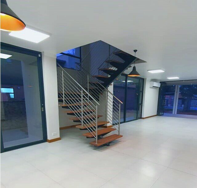 Finished interior with staircase